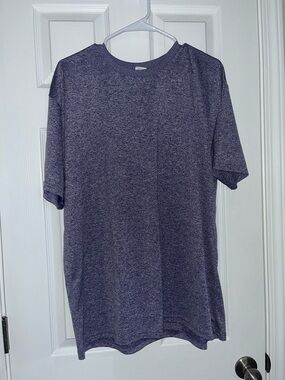 Gildan Heather Purple Crew Neck Fitness T-Shirt